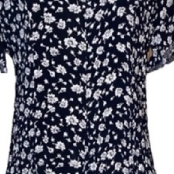 Jg Hook Black White Floral Short Sleeve Maxi Dress - Picture 9 of 11
